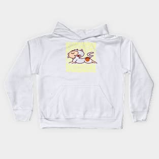 Cute Monkey Animal Yoga #7 Round Edition Kids Hoodie